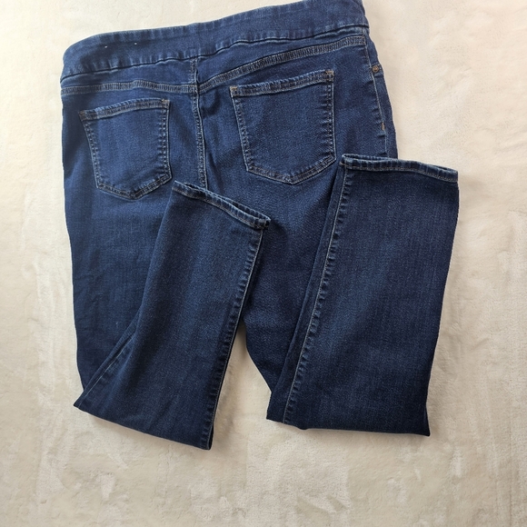 Chicos Pull On Jeggings 16R Dark Blue Denim Jeans Chicos Size 3R - Picture 9 of 10